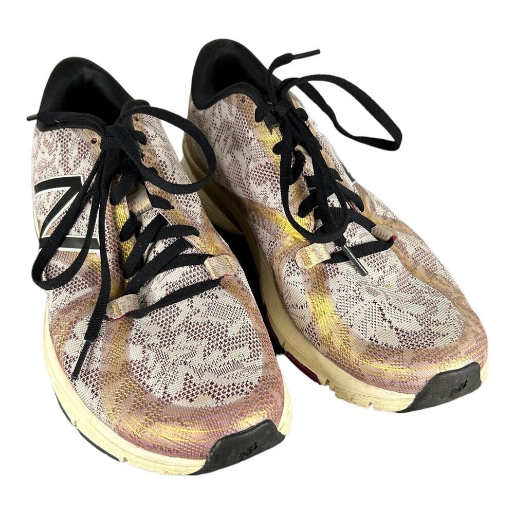 New Balance Womens 10B 88 Cush Duo Training Purple Gold Floral Ankle-High Mesh